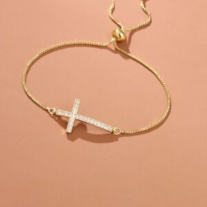 Elegant Gold Cross Bracelet